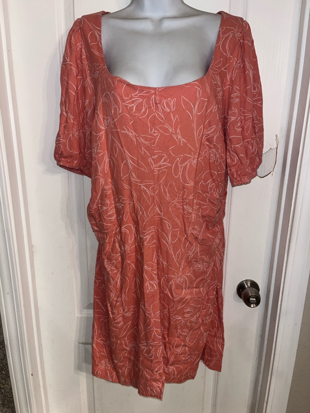 NWT A New Day Floral Square-Neck Dress